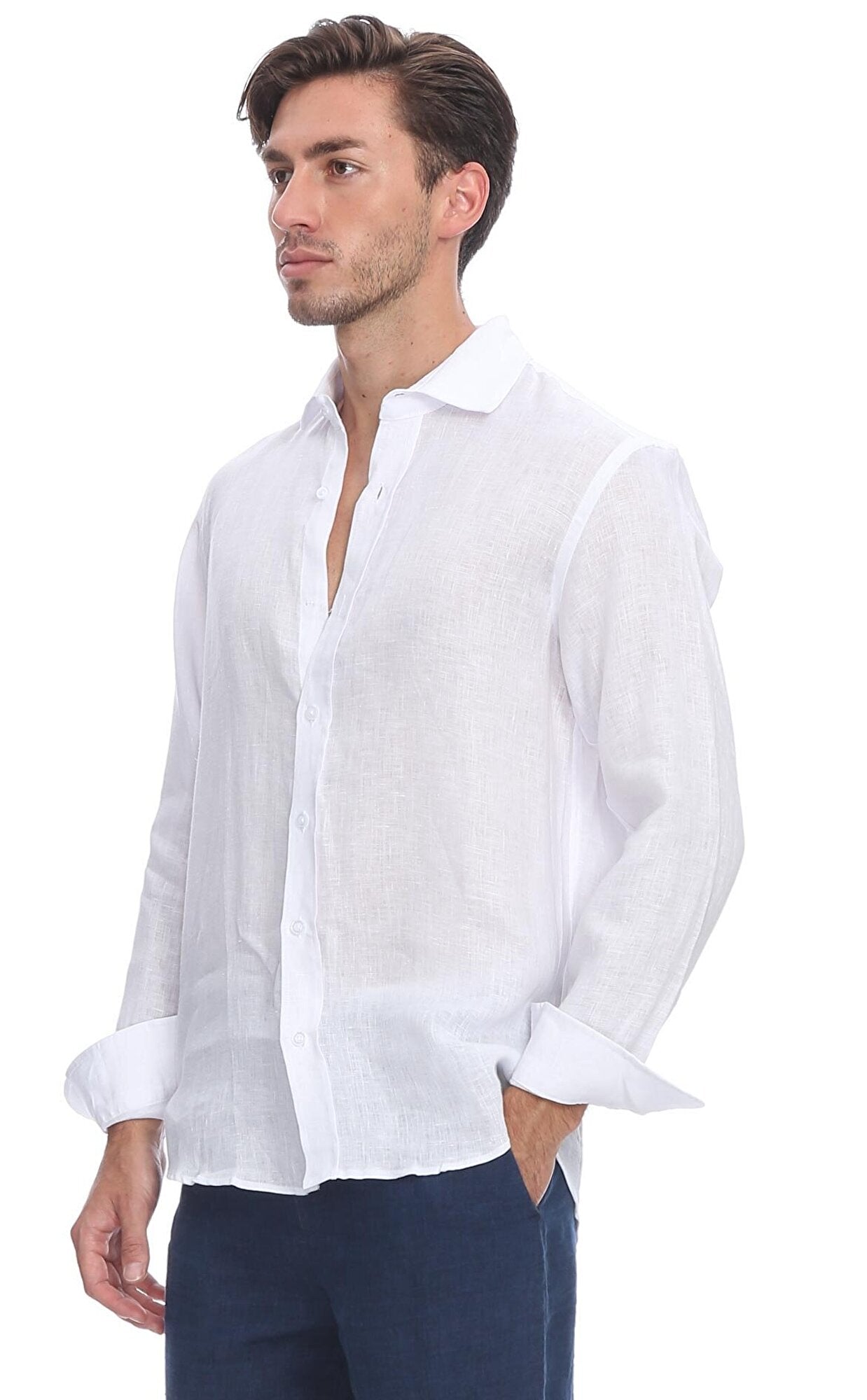 PURE LINEN SHIRT WHITE