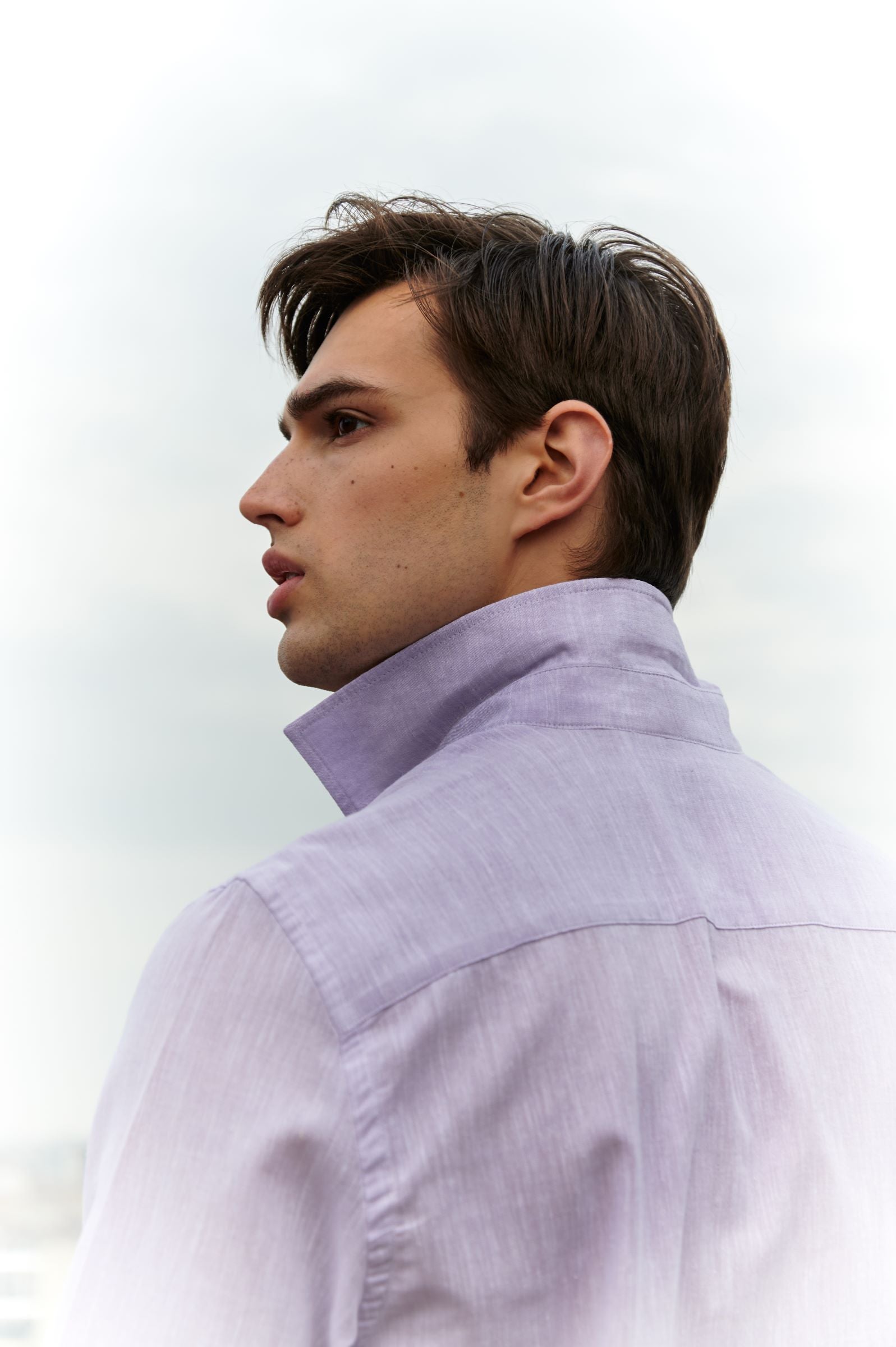 LINEN SHIRT LILAC